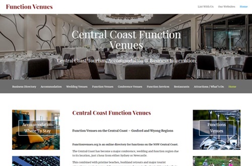 Central Coast Function Venue Business Advertising